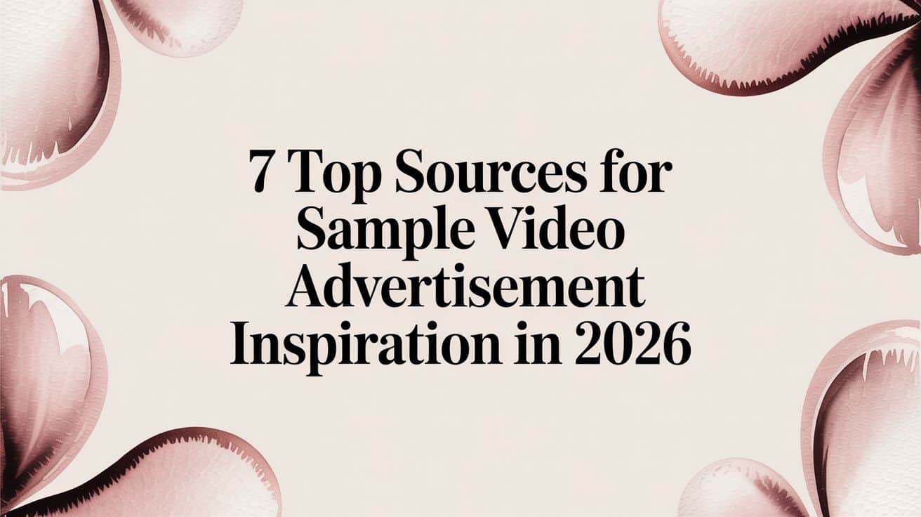 Featured image for 7 Top Sources for Sample Video Advertisement Inspiration in 2026