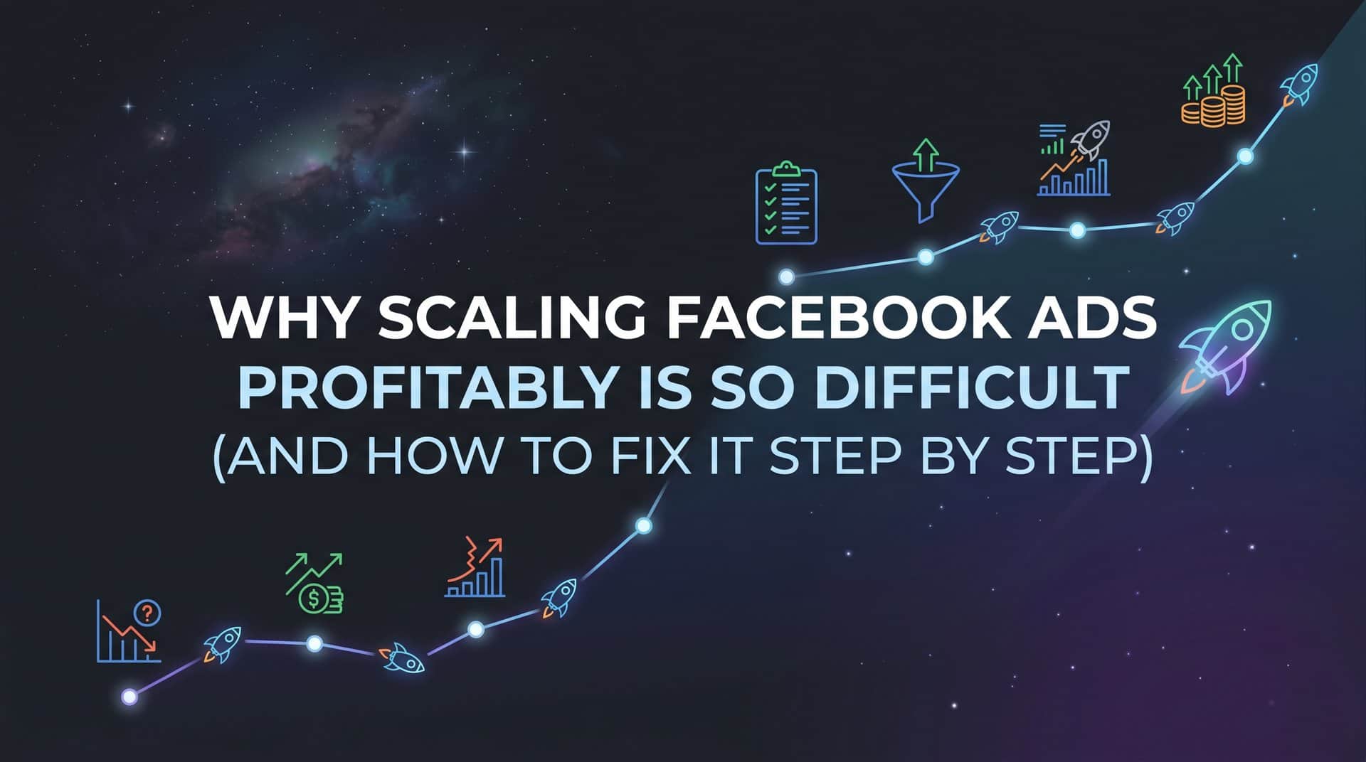 Featured image for Why Scaling Facebook Ads Profitably Is So Difficult (And How to Fix It Step by Step)