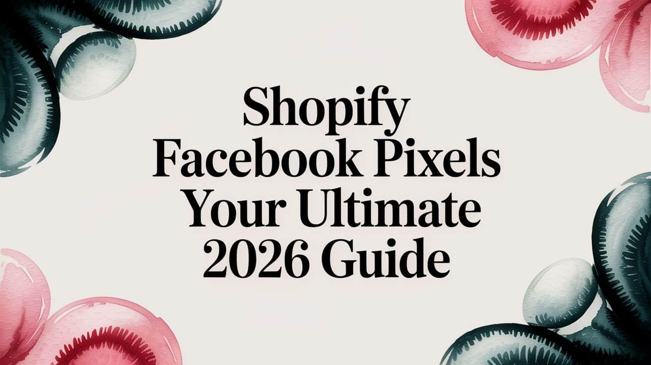 Featured image for Shopify Facebook Pixels Your Ultimate 2026 Guide