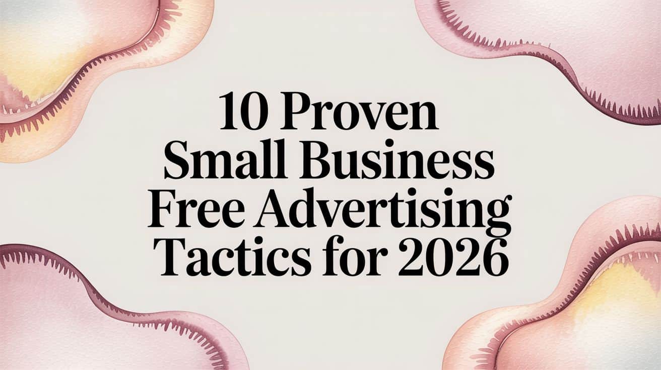 Featured image for 10 Proven Small Business Free Advertising Tactics for 2026