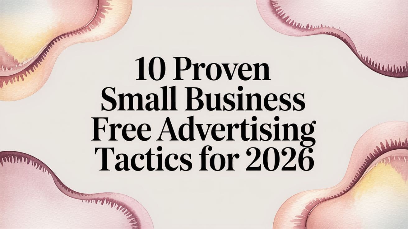Featured image for 10 Proven Small Business Free Advertising Tactics for 2026