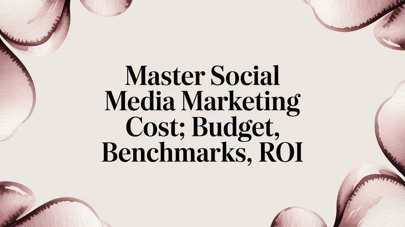 Featured image for Master social media marketing cost: Budget, Benchmarks, ROI