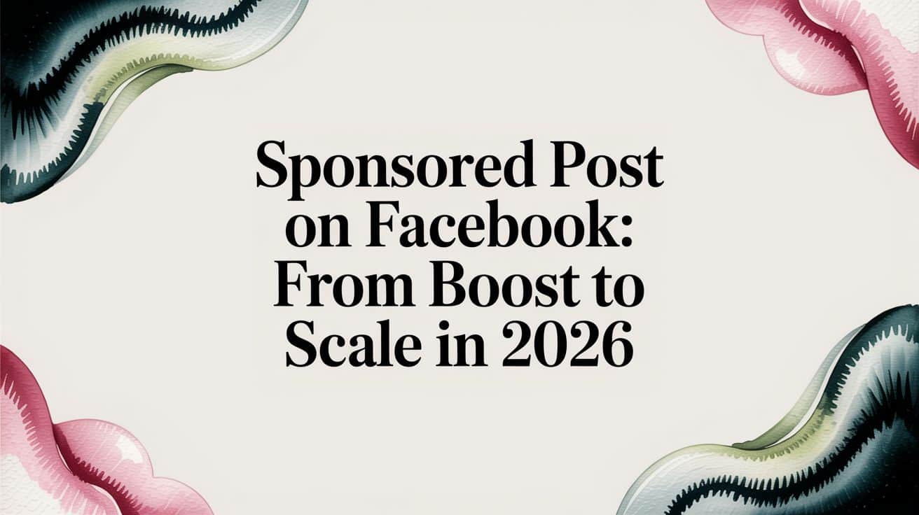 Featured image for Sponsored Post on Facebook: From Boost to Scale in 2026
