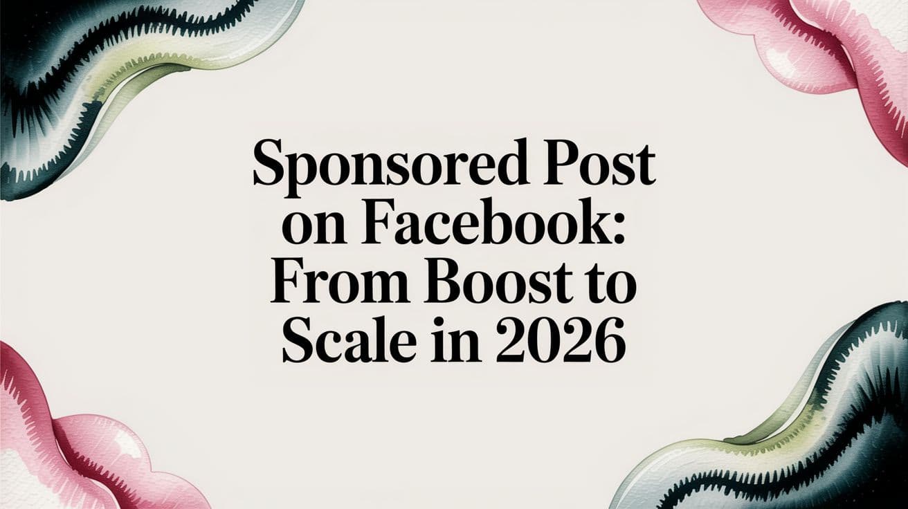 Featured image for Sponsored Post on Facebook: From Boost to Scale in 2026
