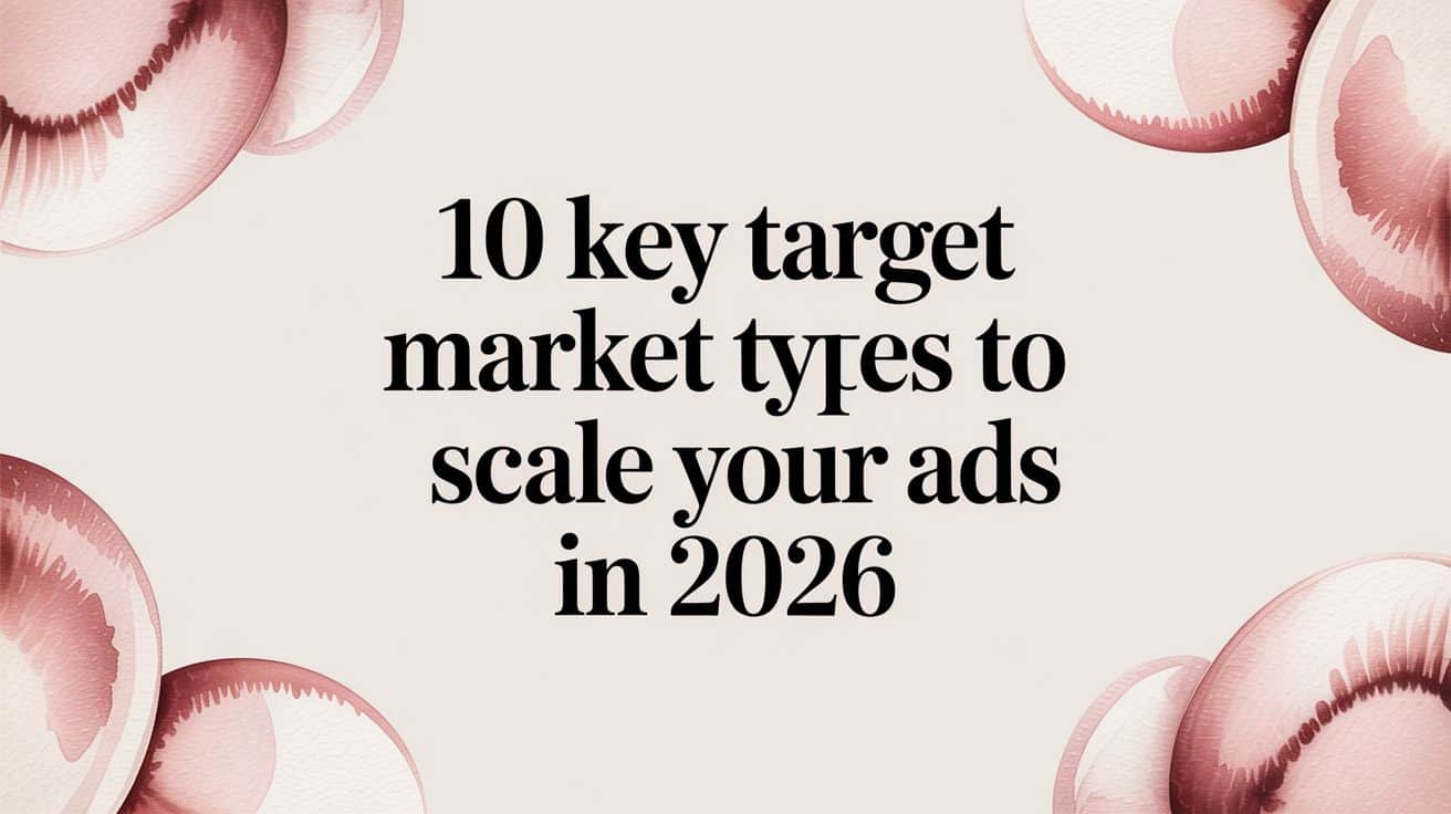 Featured image for 10 Key Target Market Types to Scale Your Ads in 2026
