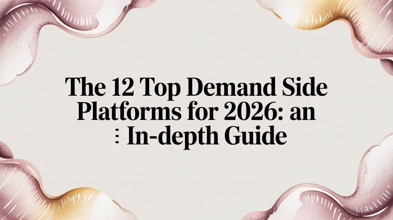 Featured image for The 12 Top Demand Side Platforms for 2026: An In-Depth Guide