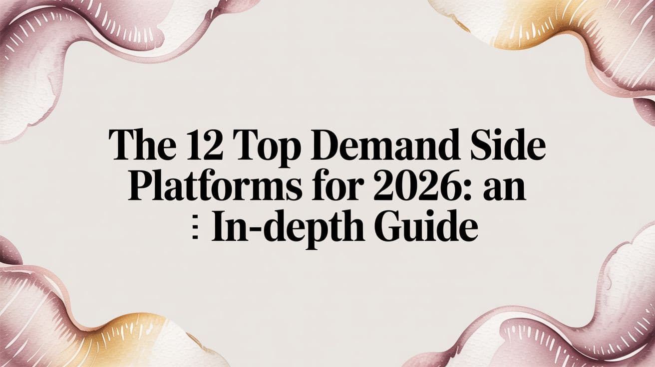 Featured image for The 12 Top Demand Side Platforms for 2026: An In-Depth Guide
