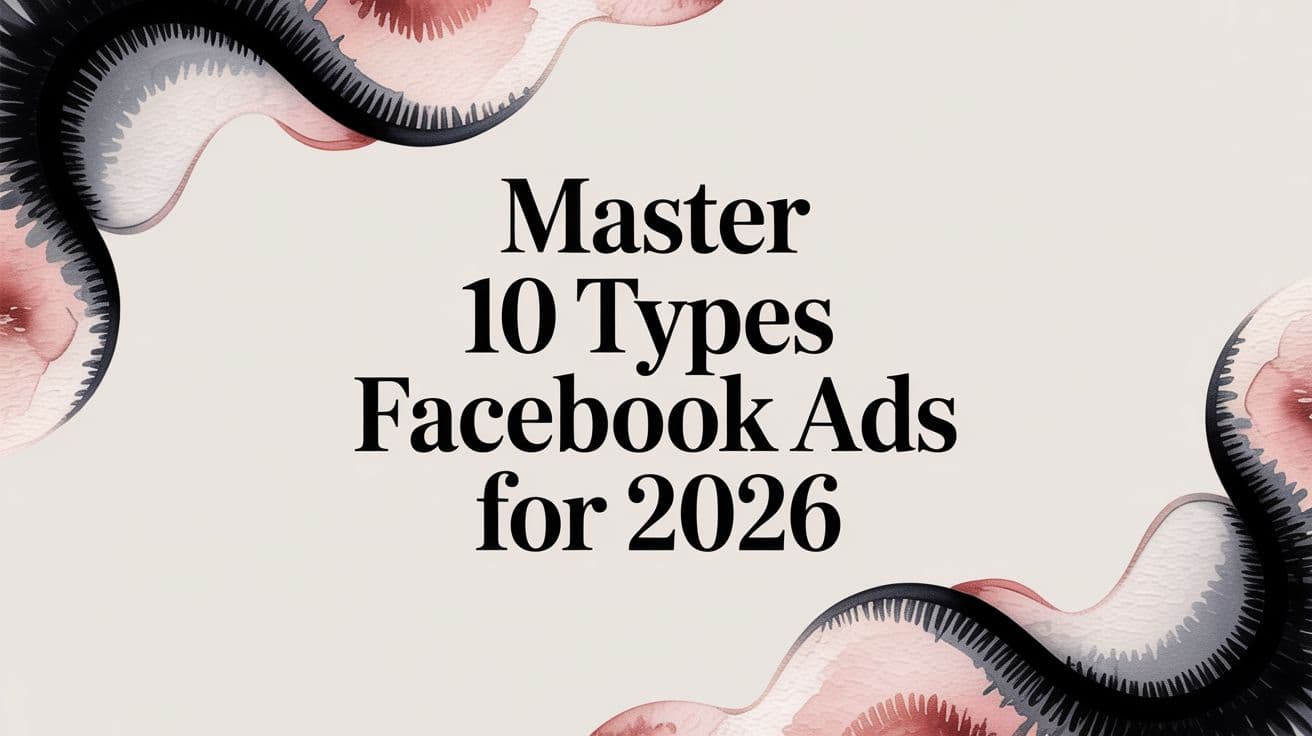 Featured image for Master 10 types facebook ads for 2026