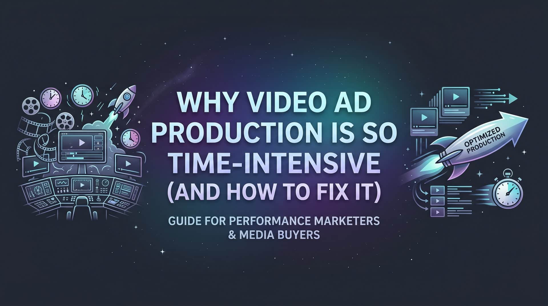 Featured image for Why Video Ad Production Is So Time-Intensive (And How to Fix It)