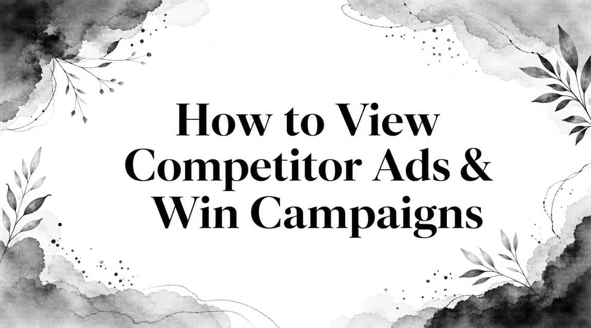 Featured image for How to View Competitor Ads & Win Campaigns
