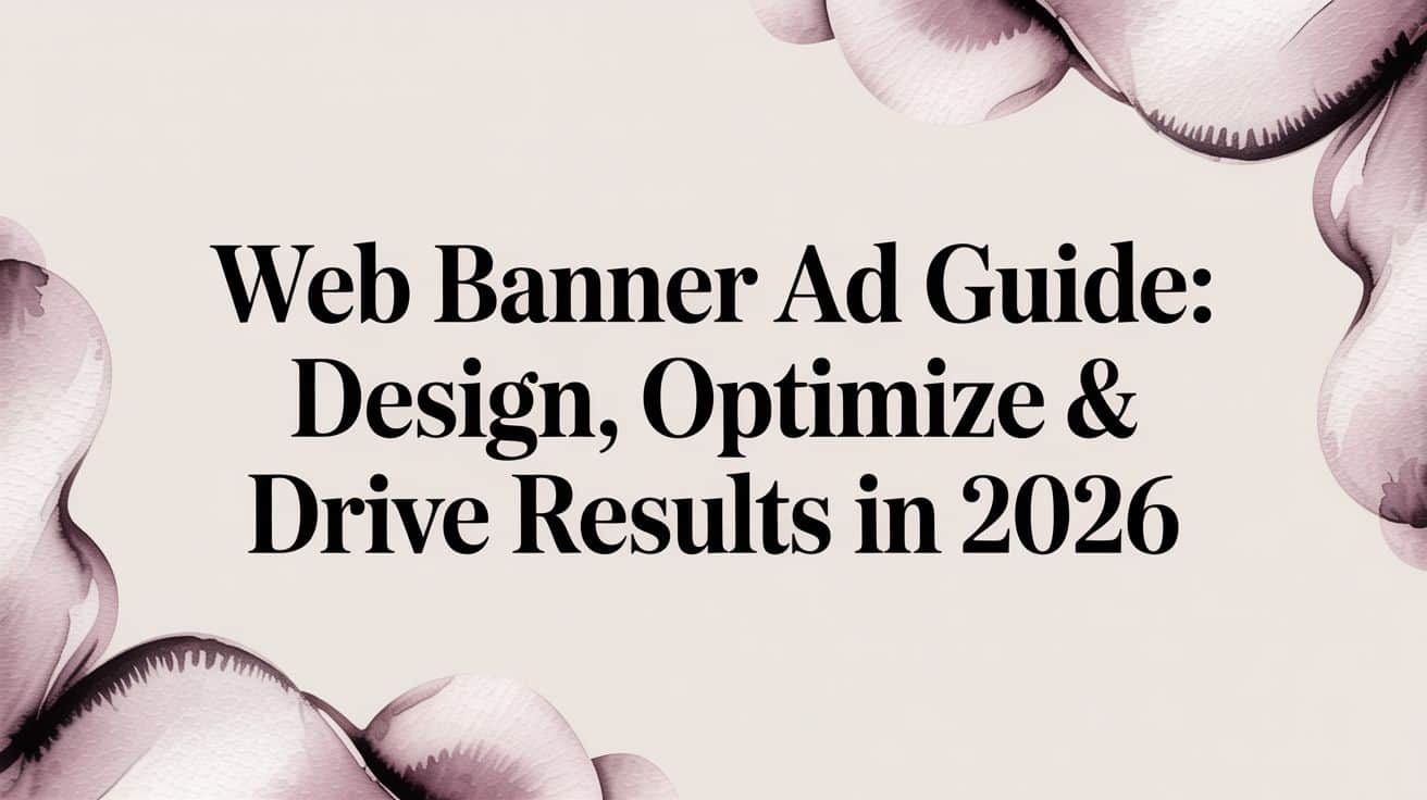 Featured image for Web Banner Ad Guide: Design, Optimize & Drive Results in 2026
