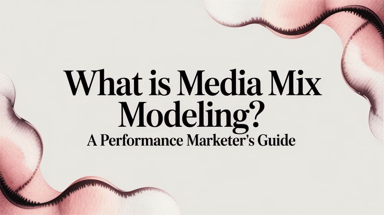 Featured image for What Is Media Mix Modeling? A Performance Marketer's Guide