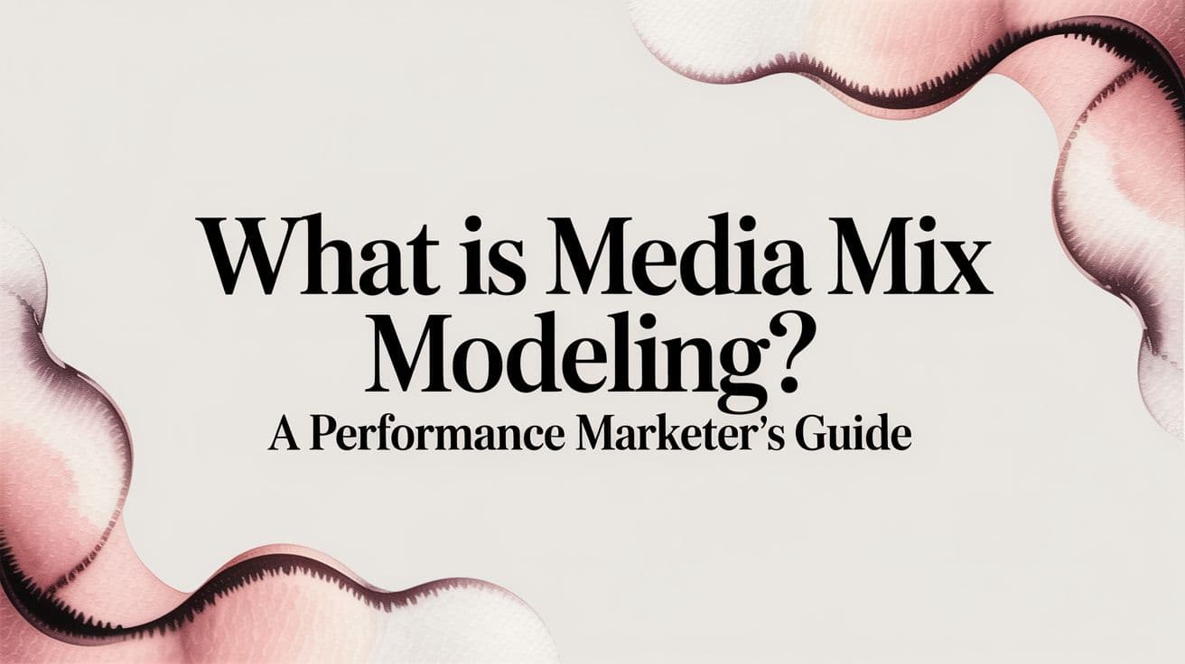 Featured image for What Is Media Mix Modeling? A Performance Marketer's Guide