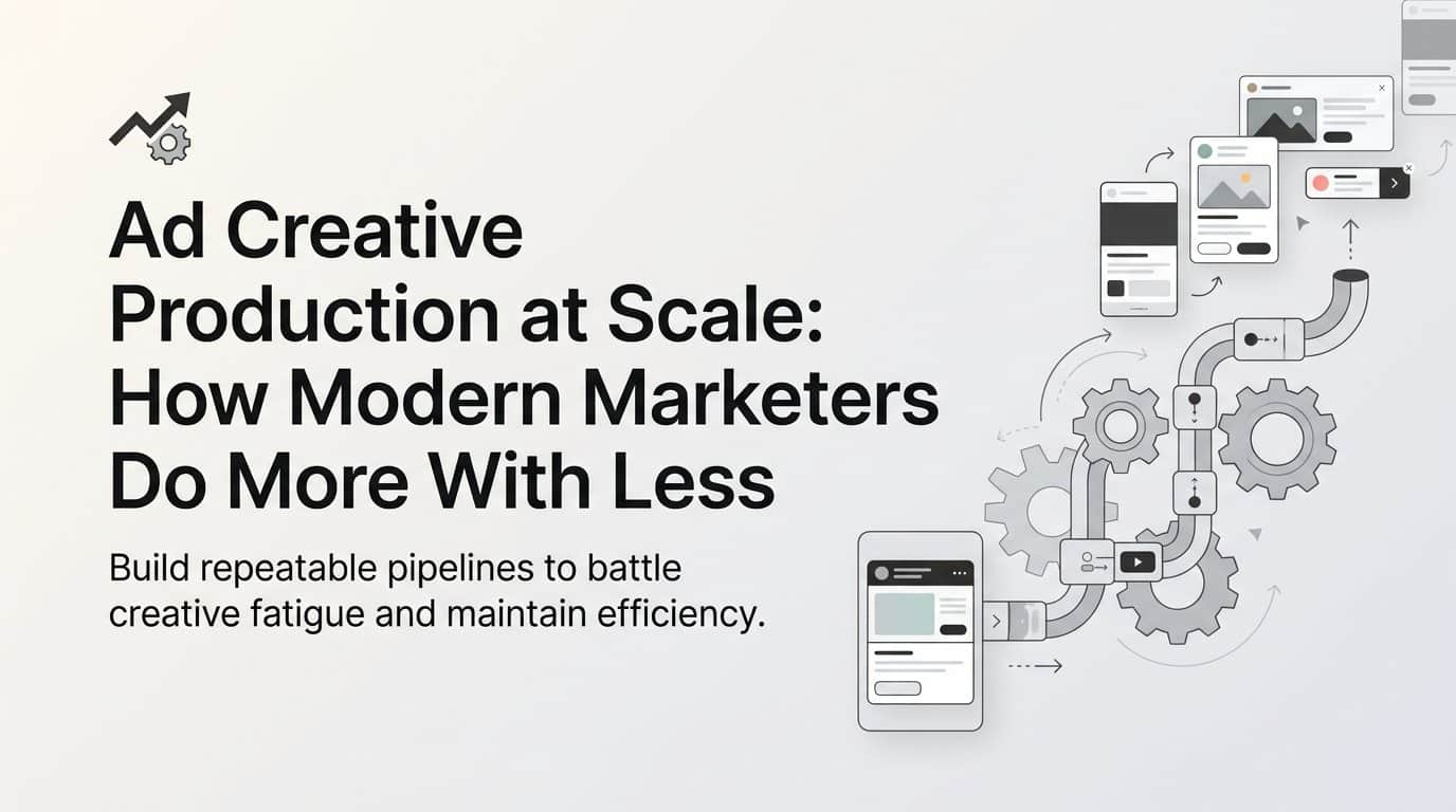 Featured image for Ad Creative Production at Scale: How Modern Marketers Do More With Less