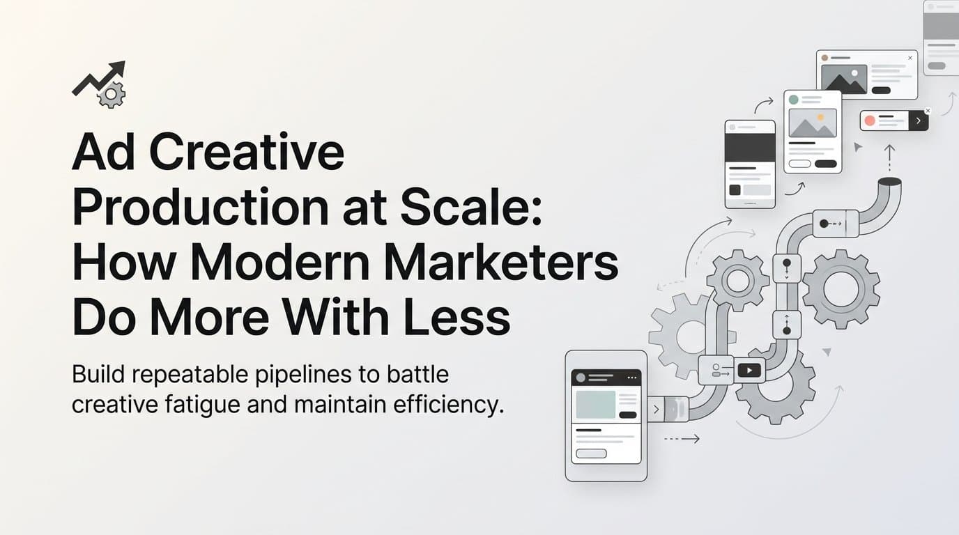 Featured image for: Ad Creative Production at Scale: How Modern Marketers Do More With Less