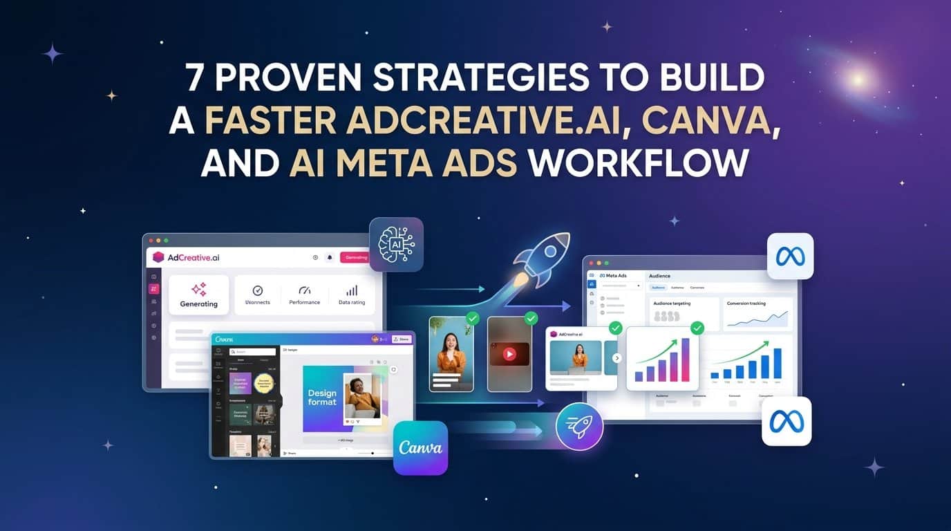 7 Proven Strategies to Build a Faster AdCreative.ai, Canva, and AI Meta Ads Workflow