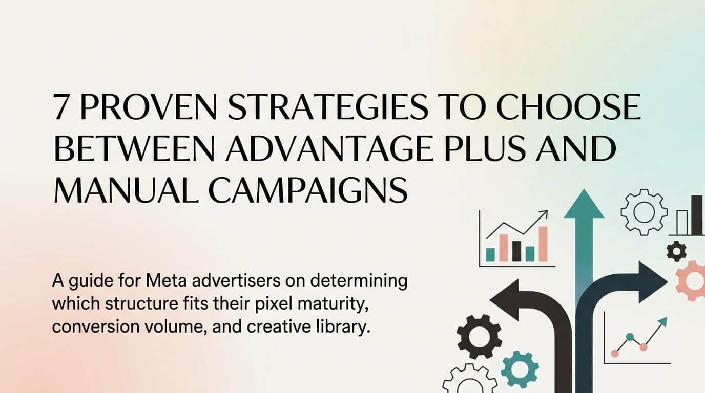 7 Proven Strategies to Choose Between Advantage Plus and Manual Campaigns