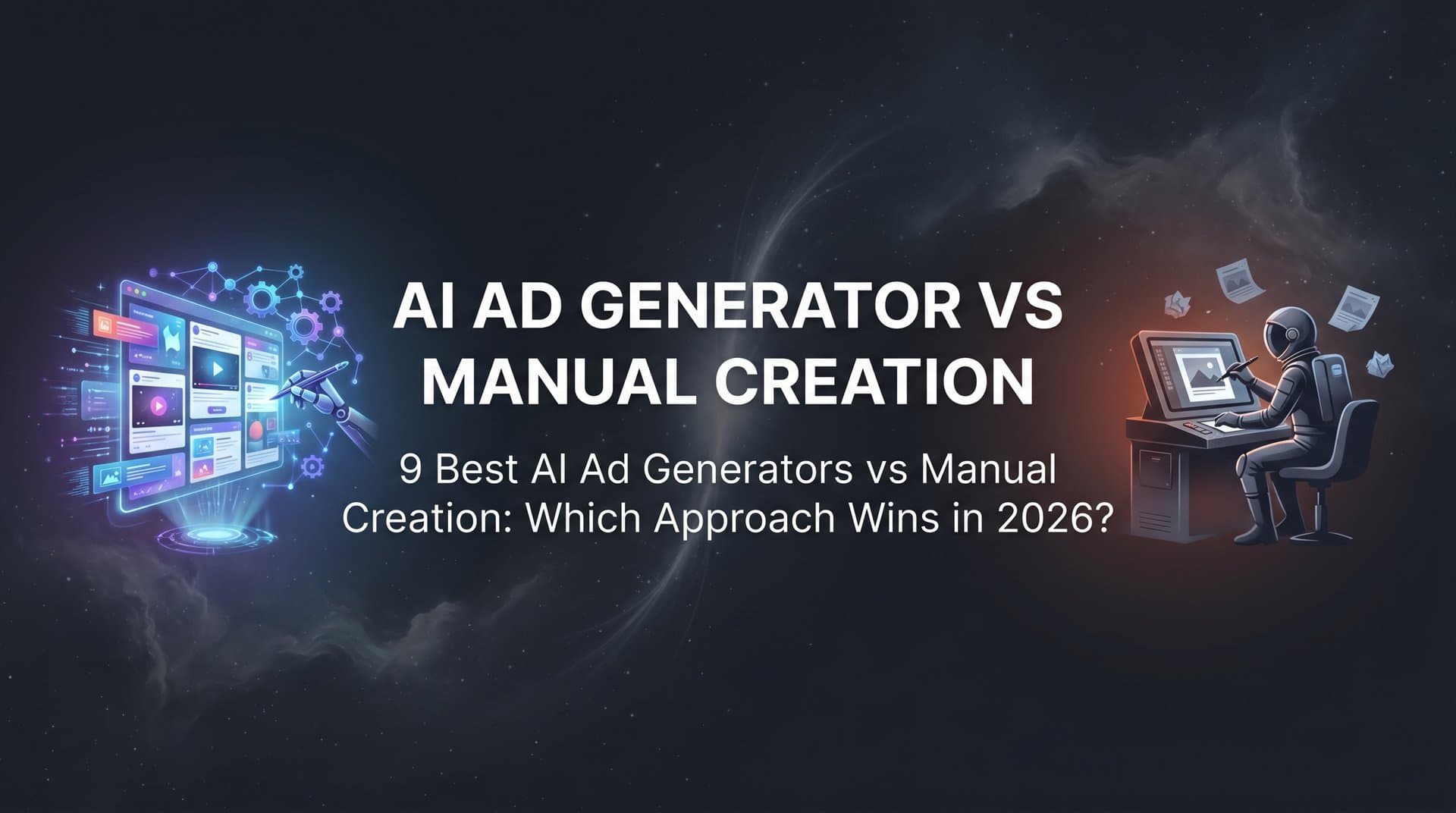 Featured image for: 9 Best AI Ad Generators vs Manual Creation: Which Approach Wins in 2026