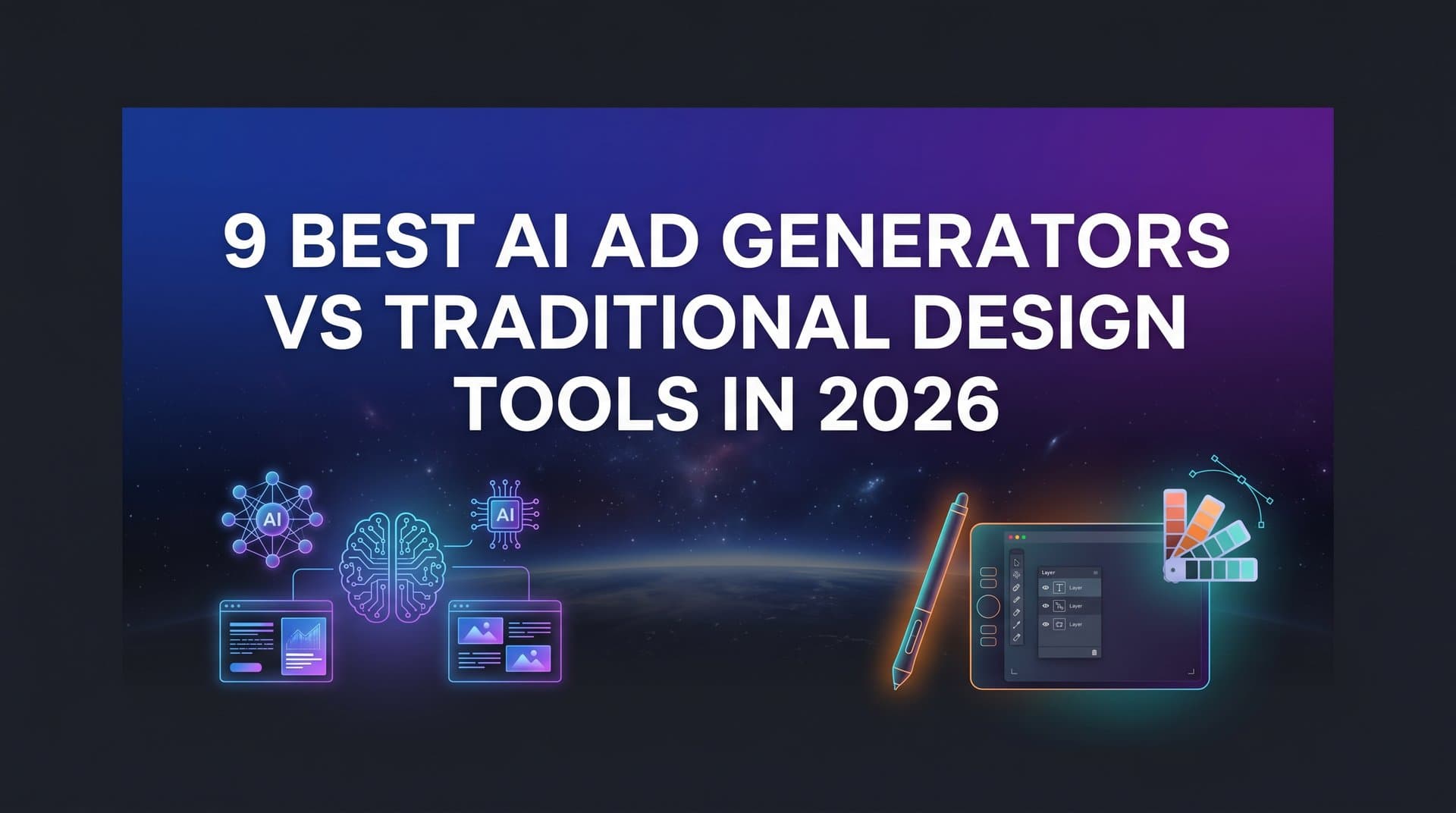 Featured image for: 9 Best AI Ad Generators vs Traditional Design Tools in 2026