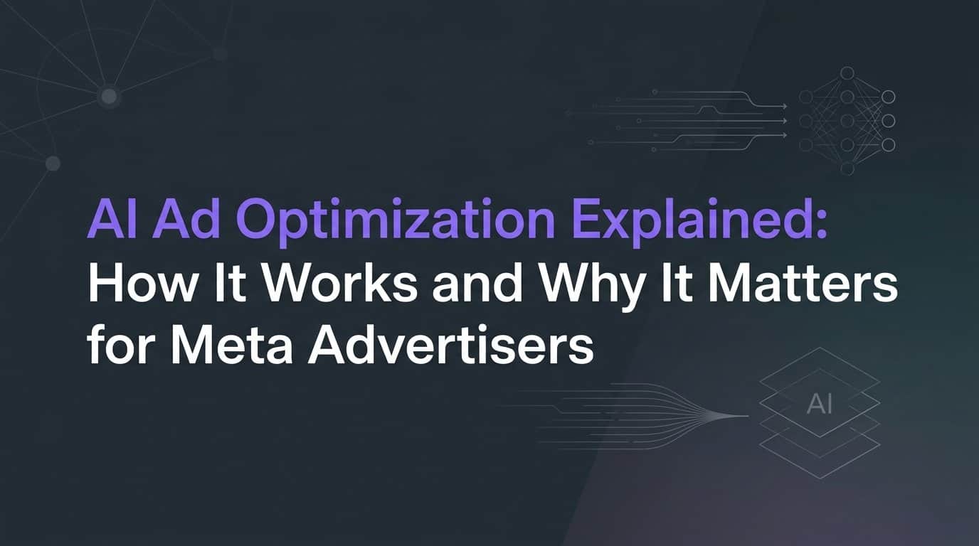Featured image for AI Ad Optimization Explained: How It Works and Why It Matters for Meta Advertisers