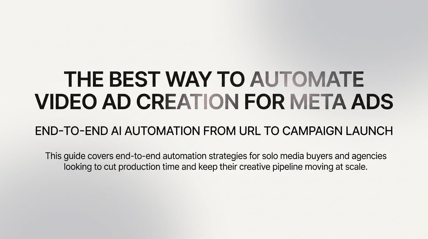 Featured image for: Best way to automate video ad creation for meta ads