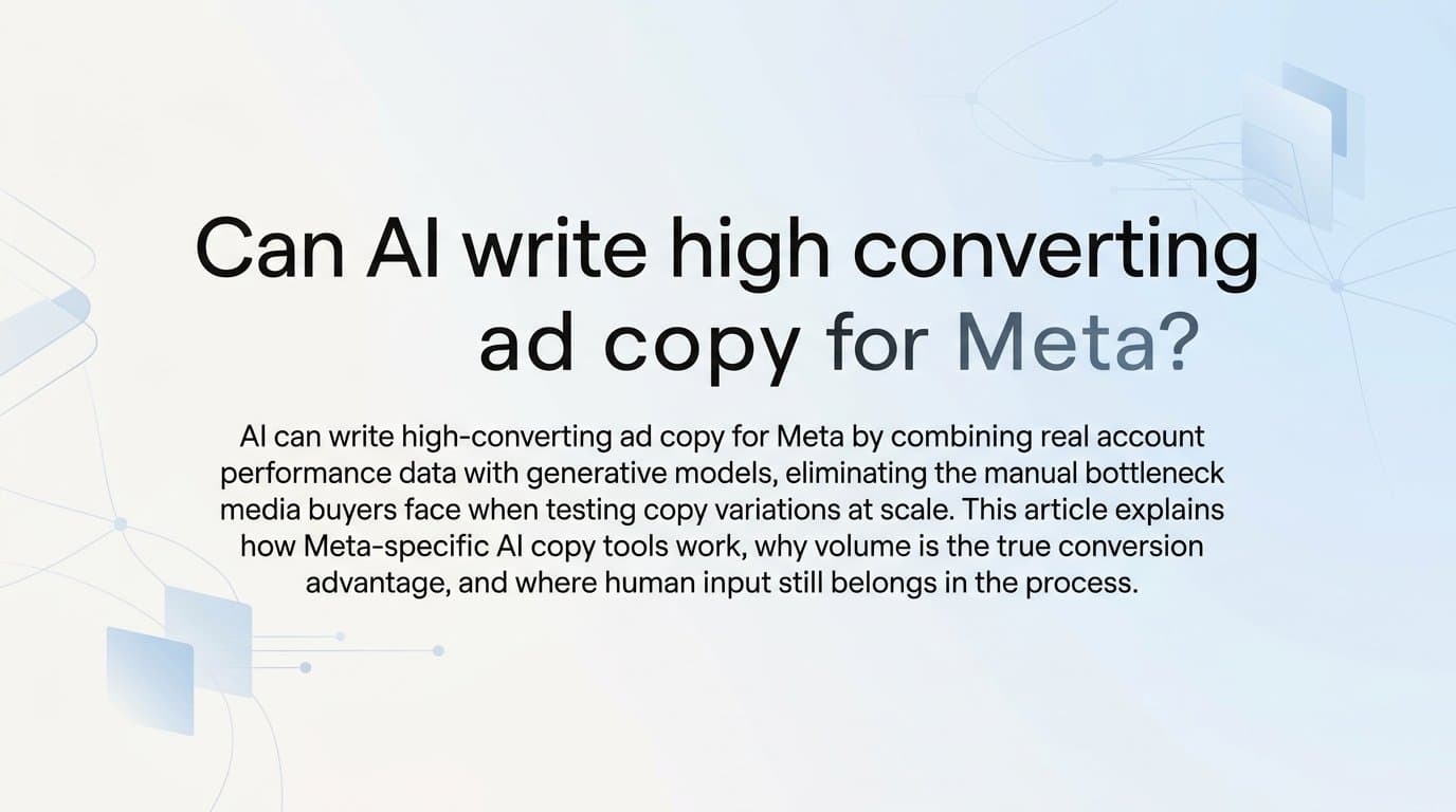Featured image for: Can ai write high converting ad copy for meta?