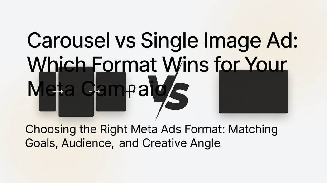 Featured image for Carousel vs Single Image Ad: Which Format Wins for Your Meta Campaigns?