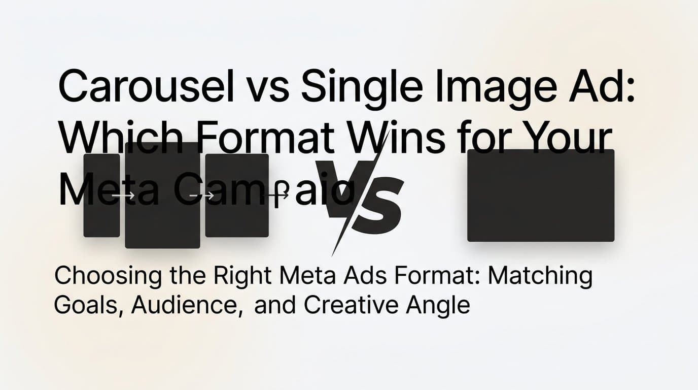 Featured image for: Carousel vs Single Image Ad: Which Format Wins for Your Meta Campaigns?