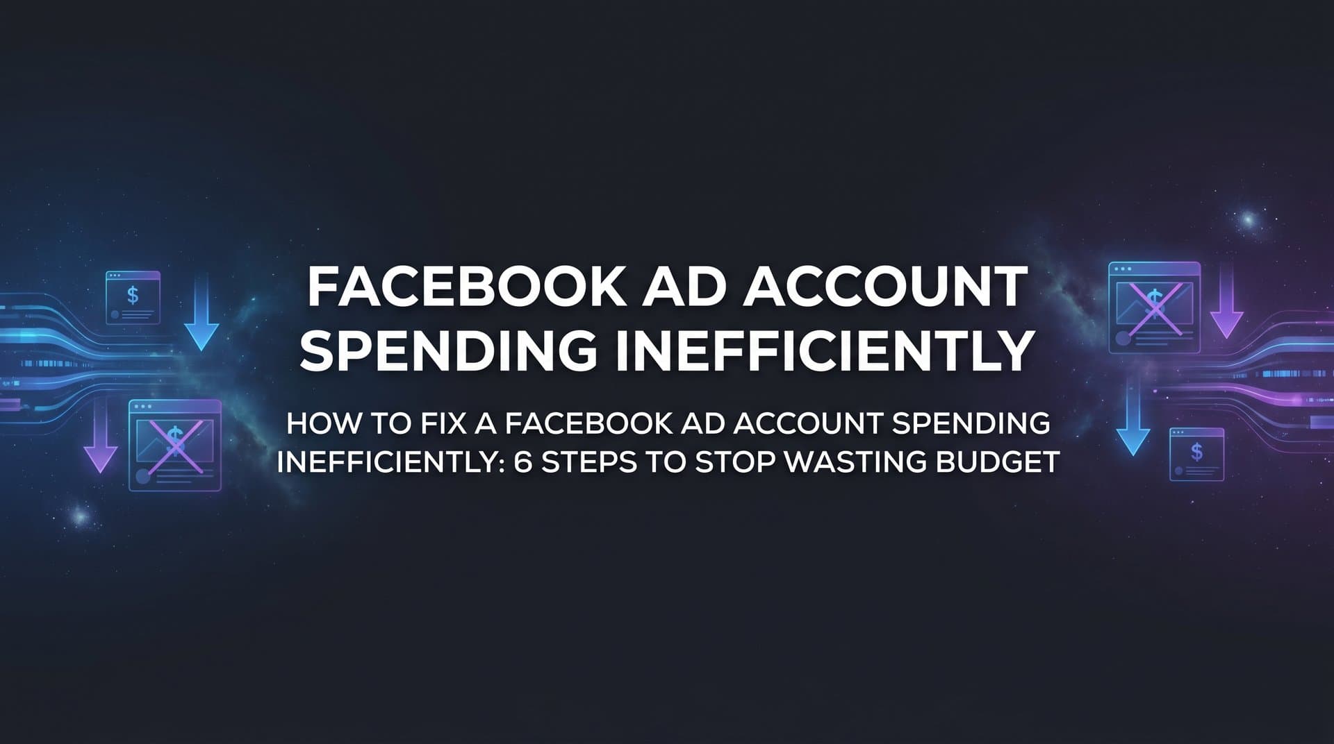 Featured image for: How to Fix a Facebook Ad Account Spending Inefficiently: 6 Steps to Stop Wasting Budget