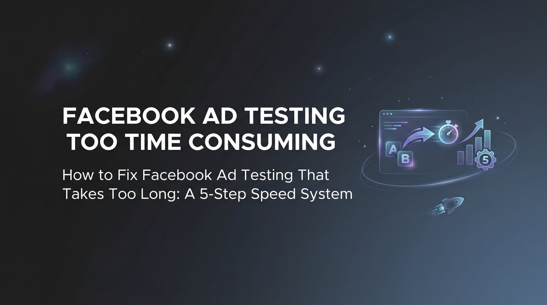 Featured image for: How to Fix Facebook Ad Testing That Takes Too Long: A 5-Step Speed System