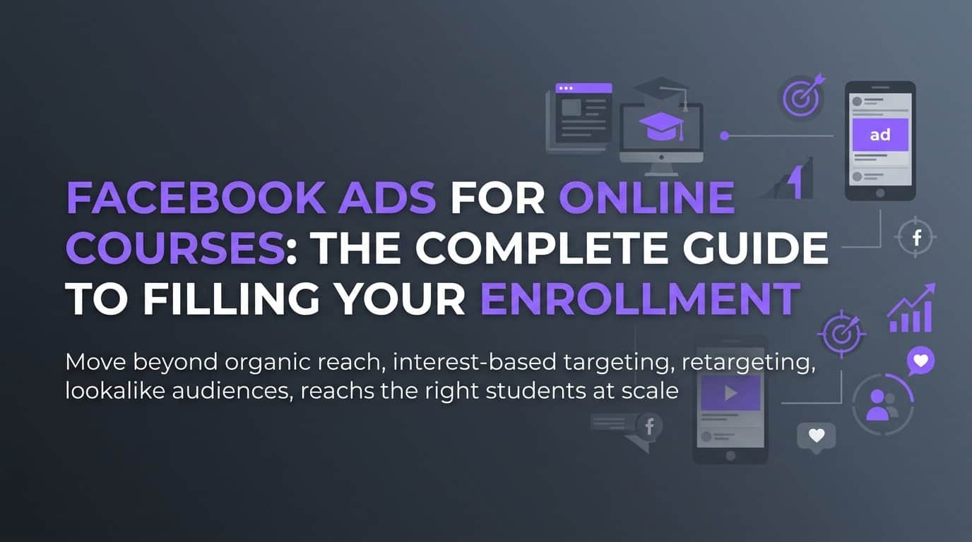 Featured image for Facebook Ads for Online Courses: The Complete Guide to Filling Your Enrollment