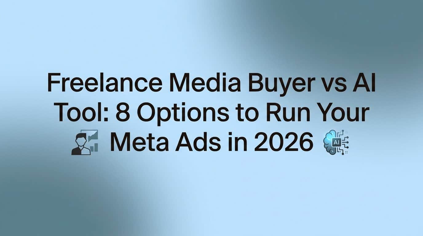 Freelance Media Buyer vs AI Tool: 8 Options to Run Your Meta Ads in 2026