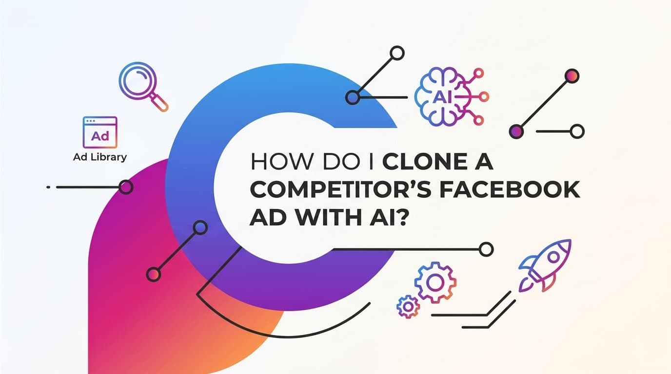 Featured image for: How do I clone a competitor's facebook ad with ai?