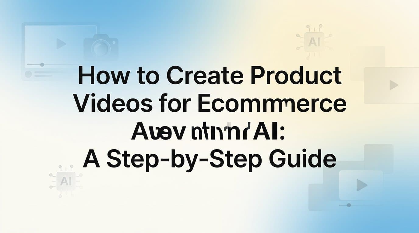 Featured image for: How to Create Product Videos for Ecommerce Ads with AI: A Step-by-Step Guide