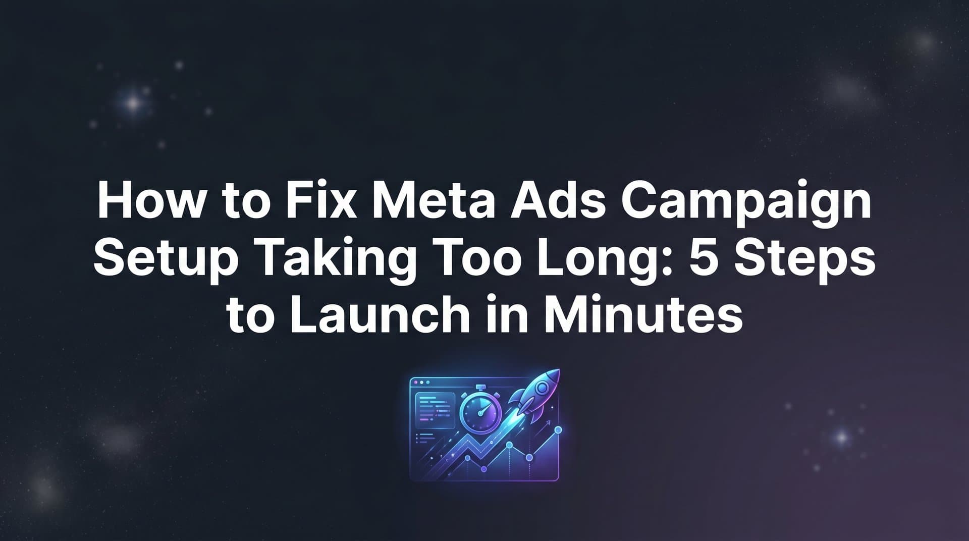 How to Fix Meta Ads Campaign Setup Taking Too Long: 5 Steps to Launch in Minutes