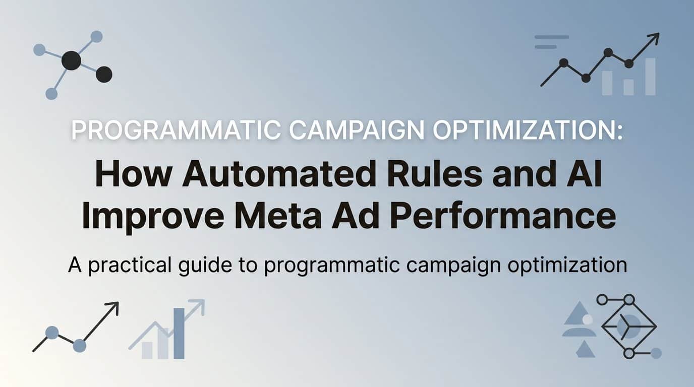 Featured image for Programmatic Campaign Optimization: How Automated Rules and AI Improve Meta Ad Performance