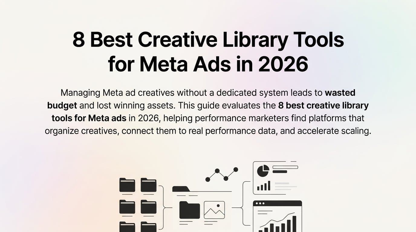 Featured image for: 8 Best Creative Library Tools for Meta Ads in 2026