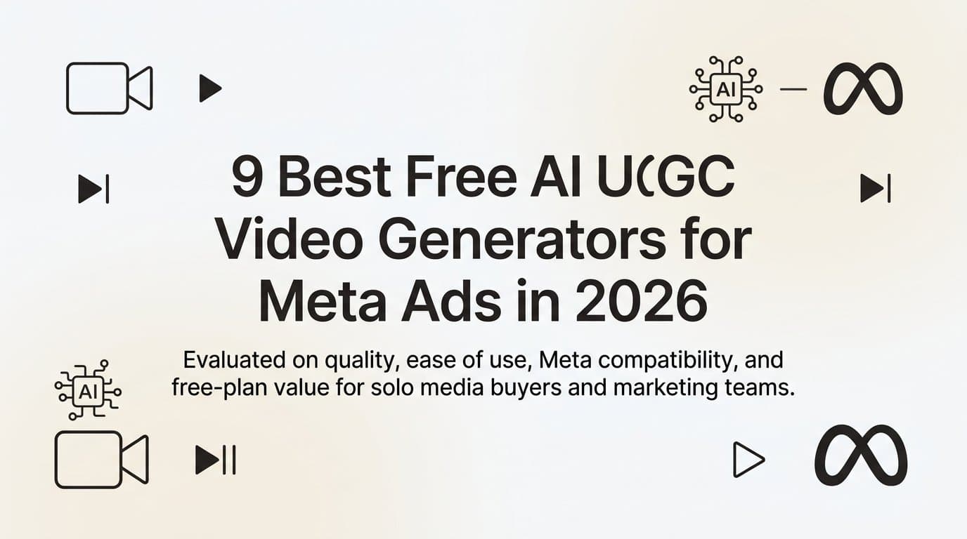 Featured image for: 9 Best Free AI UGC Video Generators for Meta Ads in 2026
