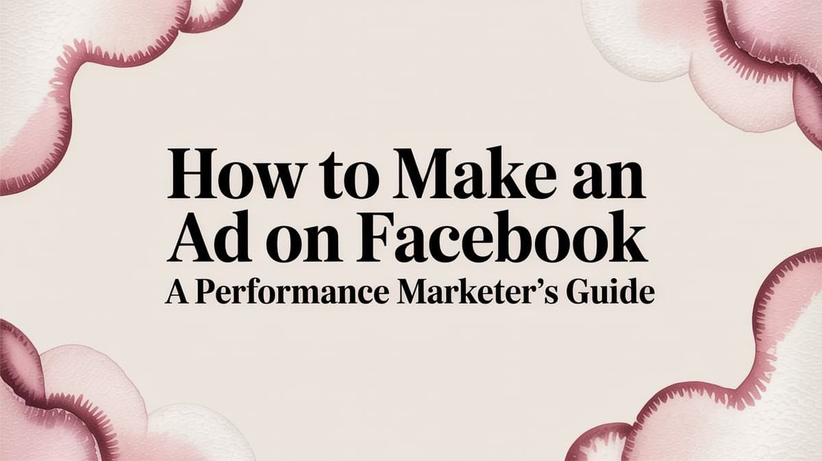 Q Performance Facebook How to Make an Ad on Facebook A Performance… | AdStellar
