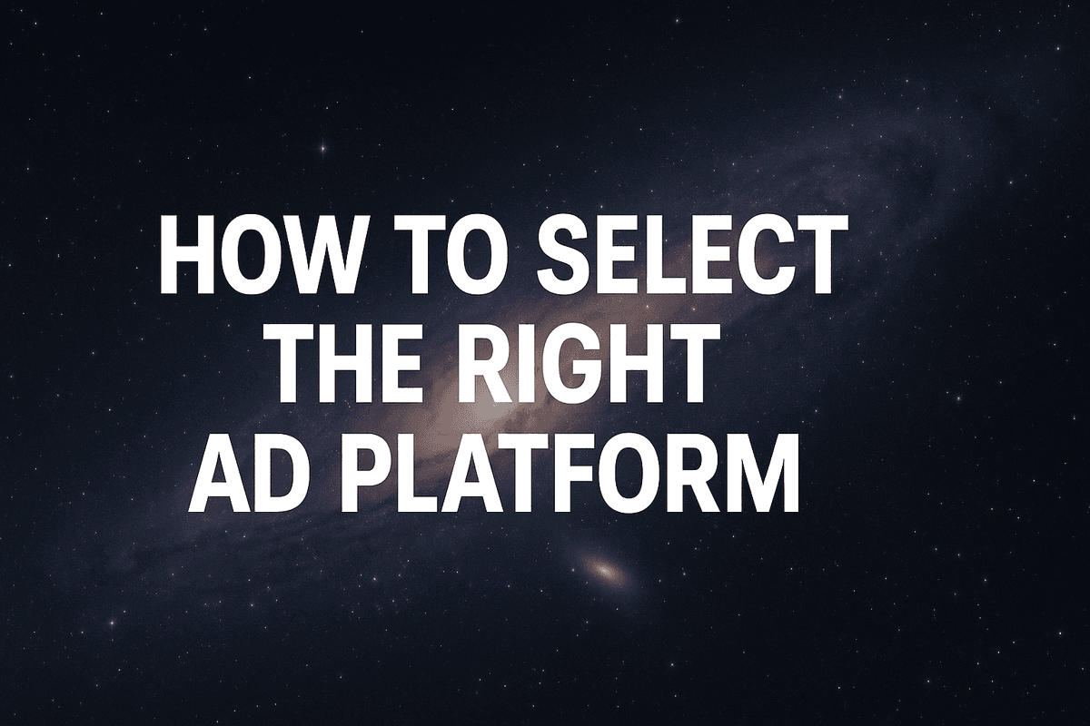 Select Platform How To Select The Right Ad Platform: Tips For Success | AdStellar